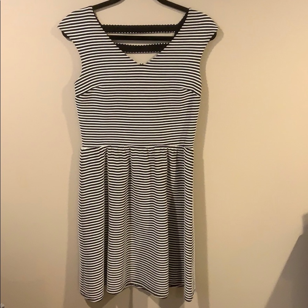 Striped, Fit and Flare Dress